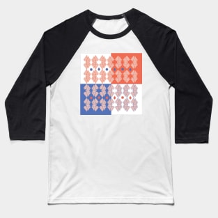 Royal pattern Baseball T-Shirt